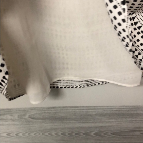 Ann Taylor Loft Geometric Round Neck Lined Tank Top - Picture 6 of 8